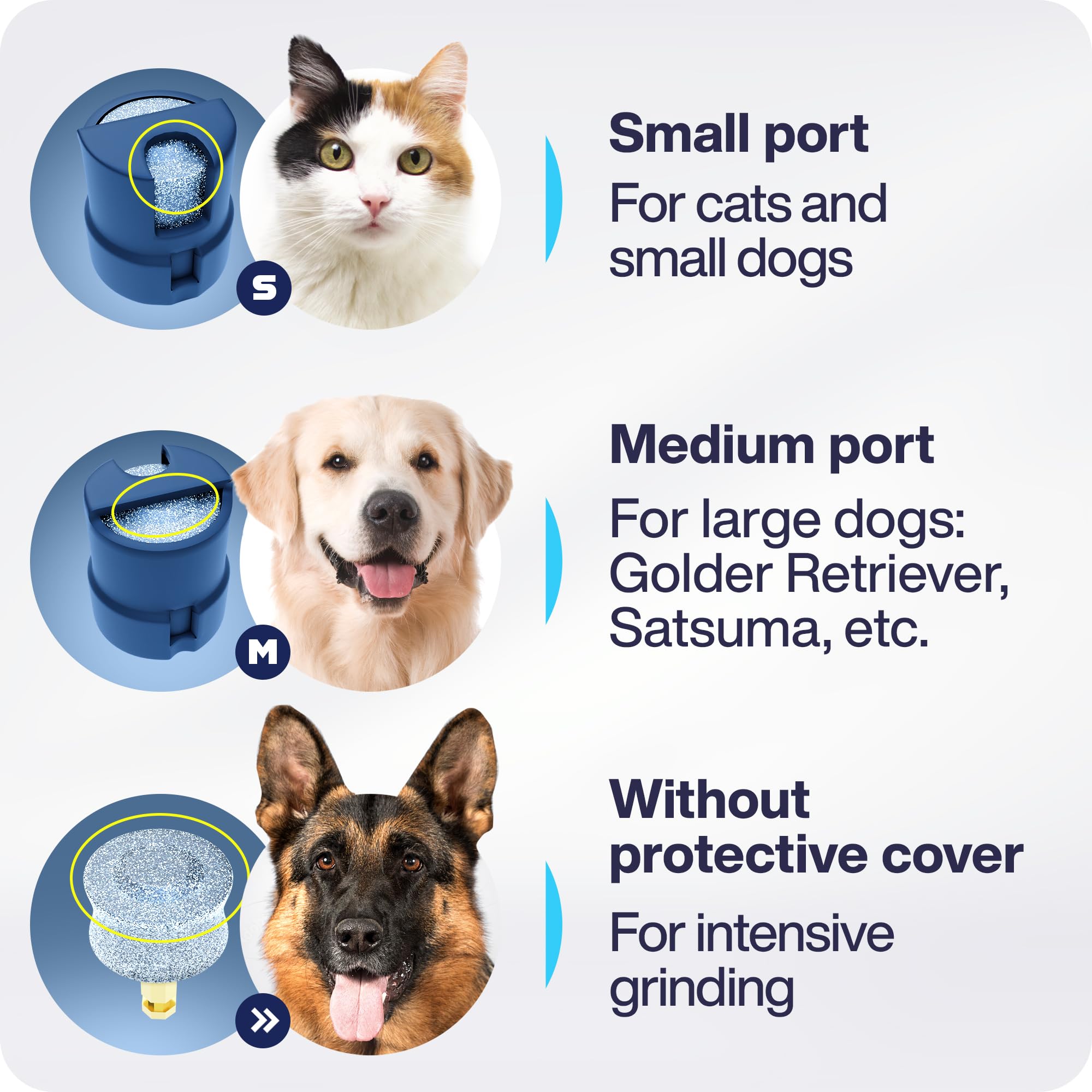 PETPROVED cortauñas para perros, funcionamiento silencioso y seguro