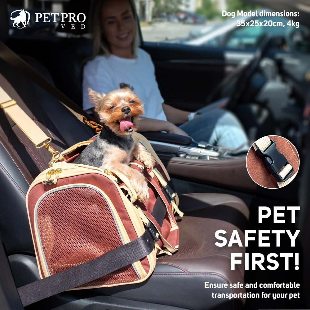 PETPROVED large carrier dimensions 51x33x36 cm for roomy fit