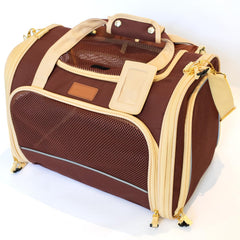PETPROVED large cat carrier with breathable-mesh panels for airflow and calm travel