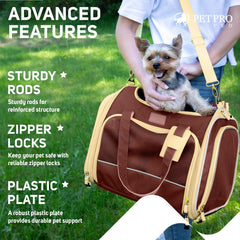 PETPROVED carrier with multiple entrances for quick pet access