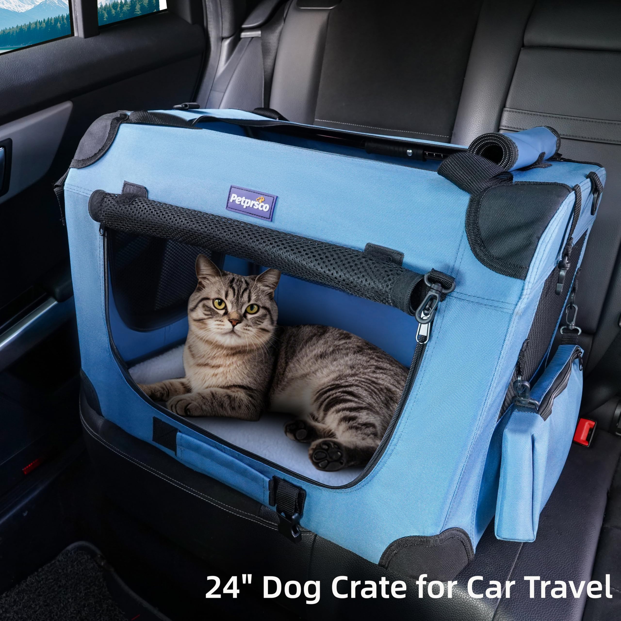 Petprsco adjustable carry handle and shoulder strap for versatile use