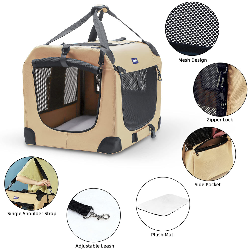 Petprsco hex-mesh ventilation crate with four-sided airflow for comfort