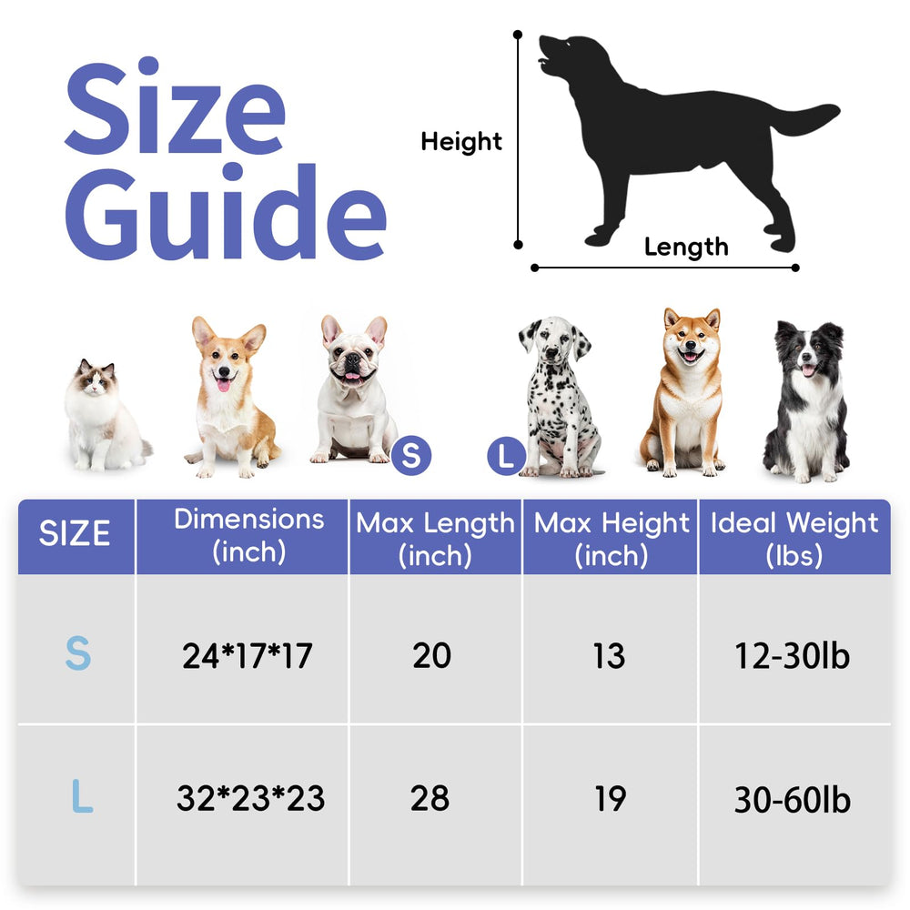 Petprsco portable dog crate soft mat interior for comfort and cleaning
