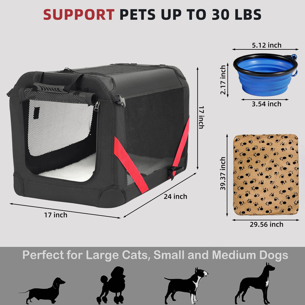 Petprsco removable washable plush pad and cozy blanket inside.