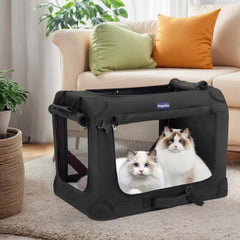 Petprsco sturdy 600d Oxford fabric close-up shows durable frame.