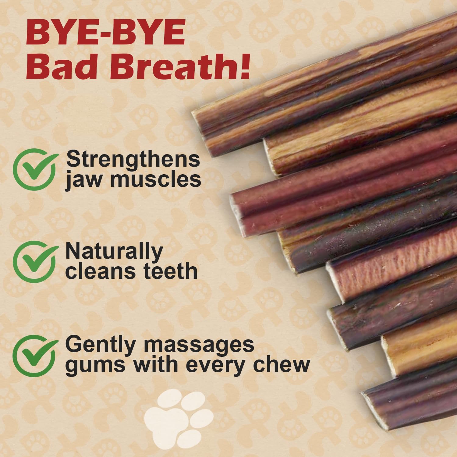 PETPURO bully sticks for small and medium dogs - 6-inch chew for focused training sessions.