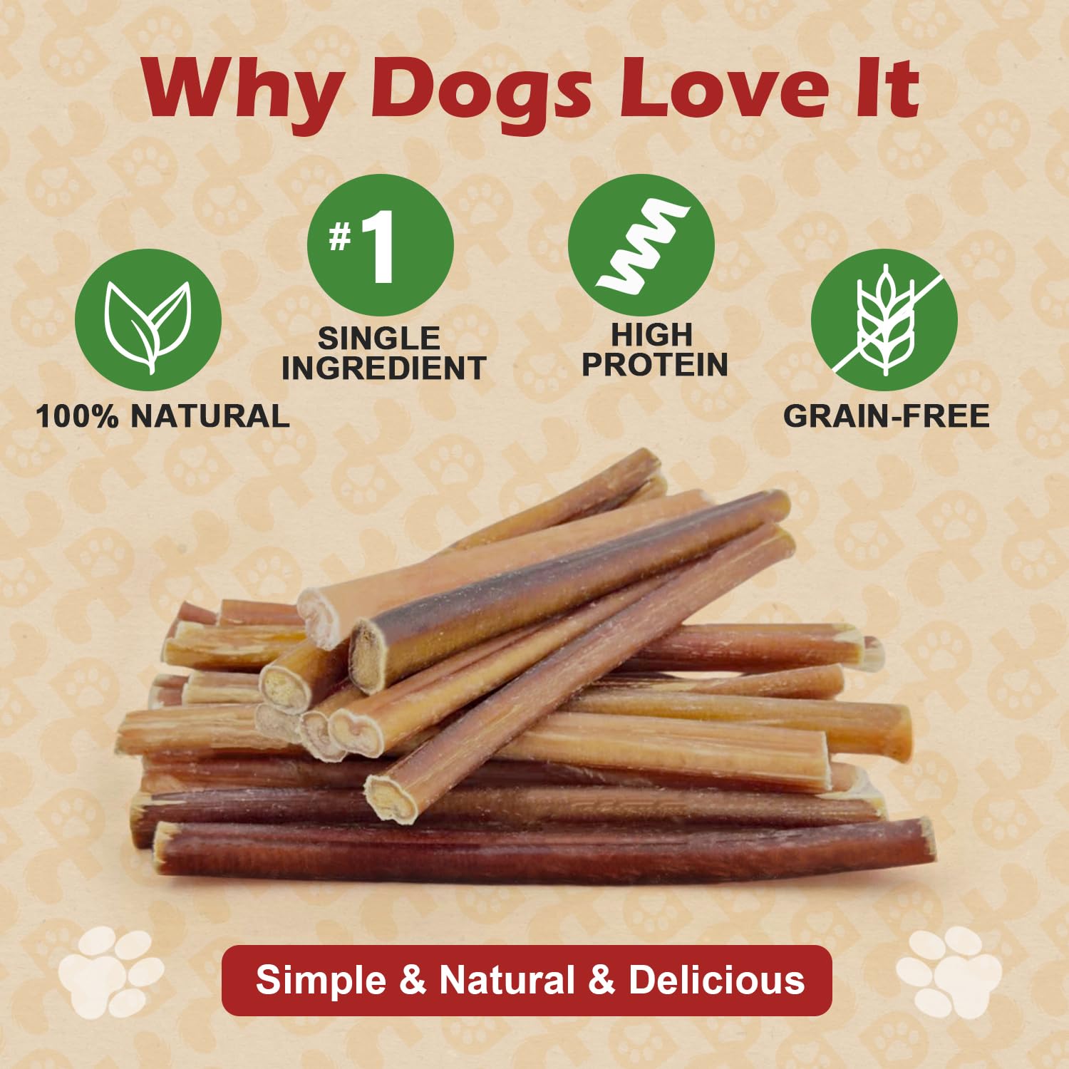 PETPURO low-odor bully sticks - clean indoor chewing experience for dogs.