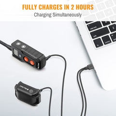 Petrainer rechargeable transmitter and receiver with convenient charging dock.