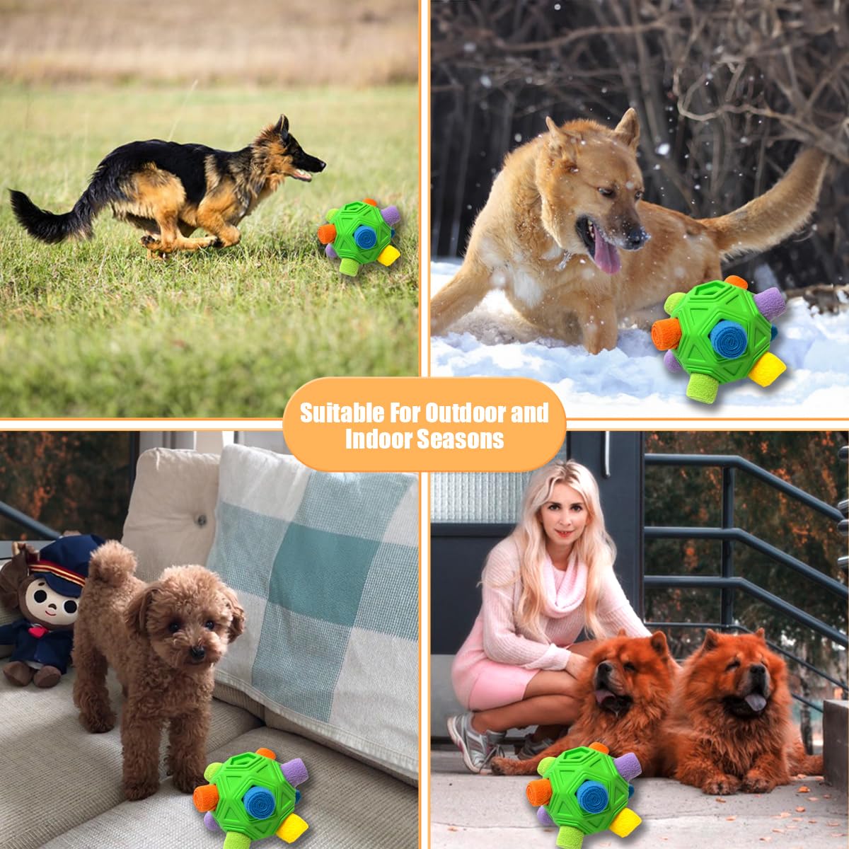 Petration dog snuffle ball indoor outdoor play supports bonding and mental engagement.