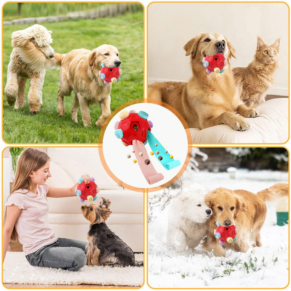 Petration Snuffle Ball exterior shows soft fleece and durable build