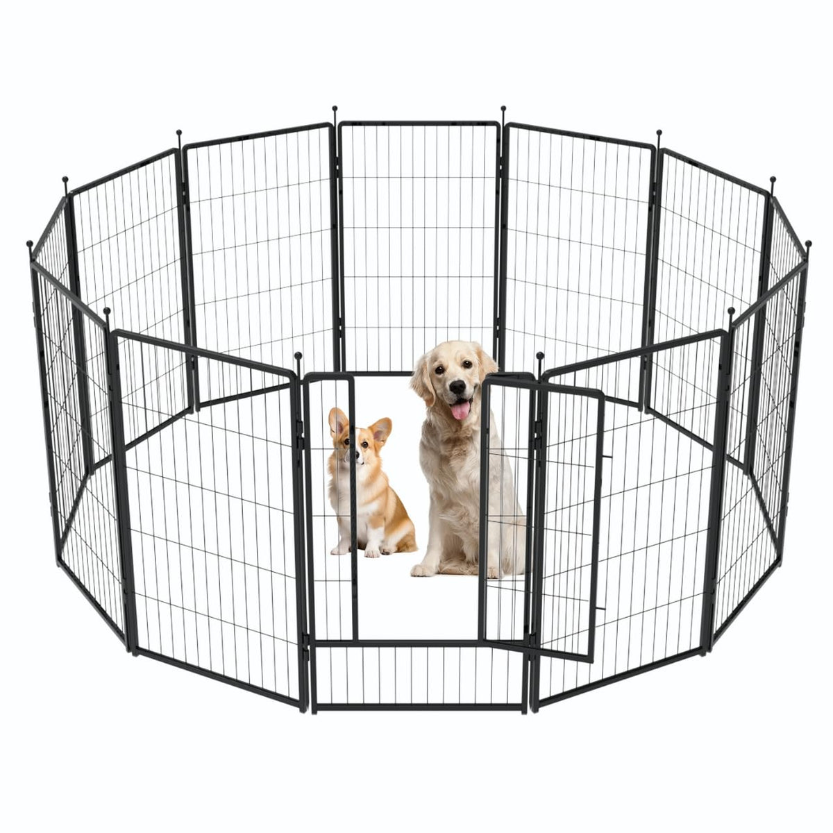 Petreek dog playpen 36in assembled as indoor play area for pets