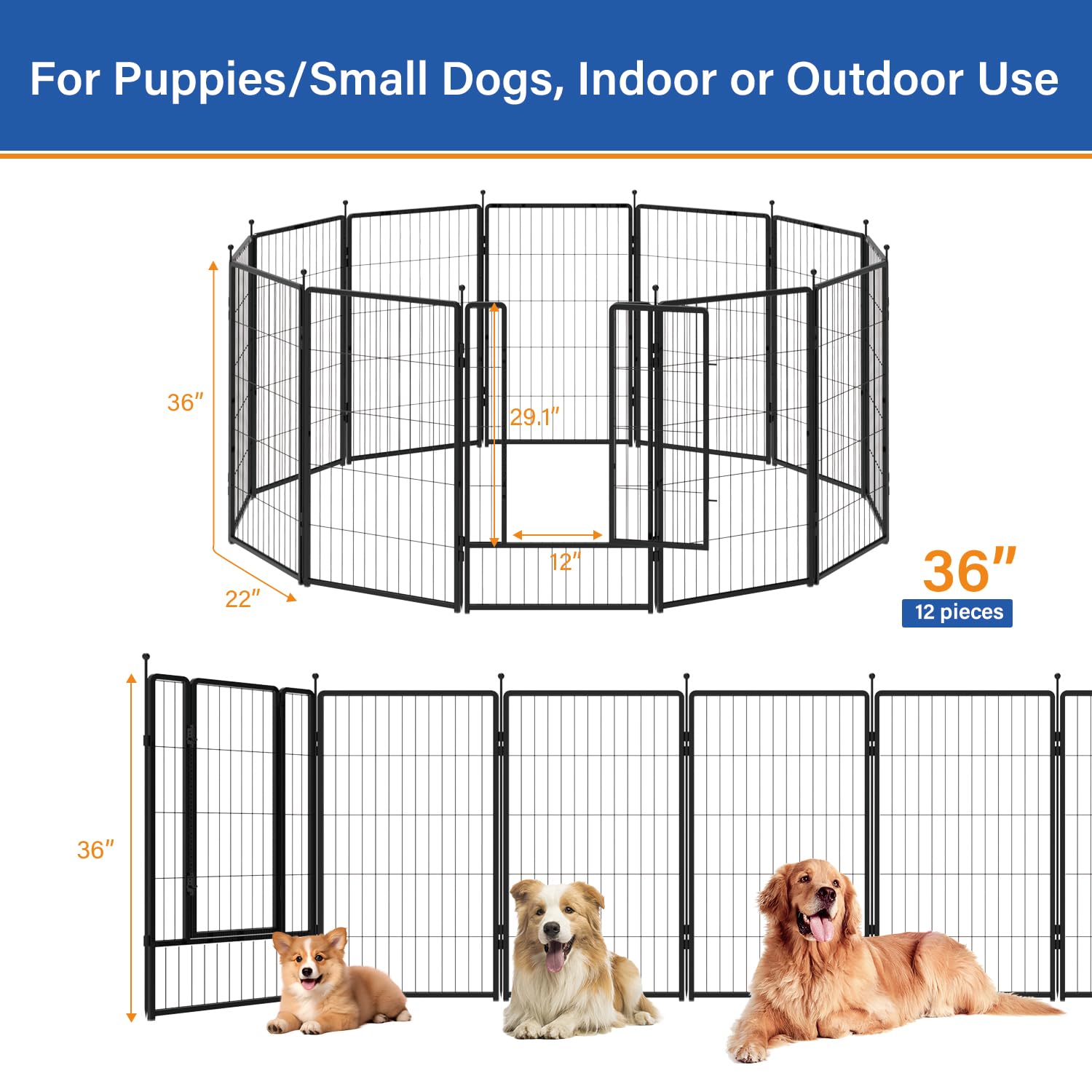 Petreek dog playpen ground stakes setup for stable outdoor play sessions