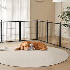 Petreek dog playpen rounded ball tops safeguard paws during active sessions