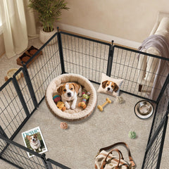 PETREEK playpen rounded ball tops protect paws during play.