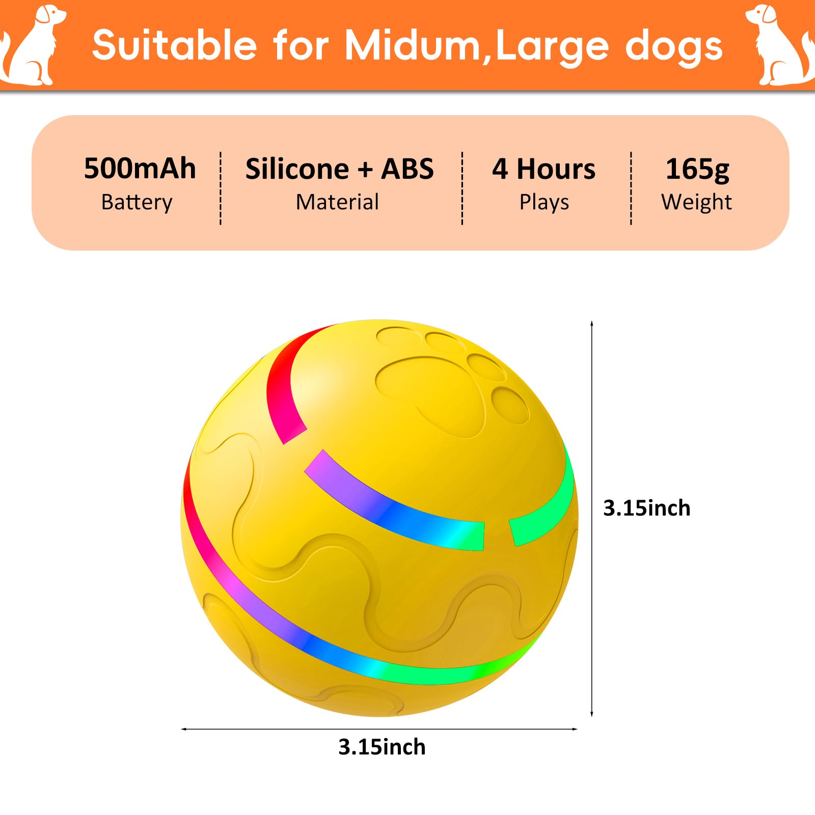 Petrendy ball washable shell for easy cleaning after outdoor adventures
