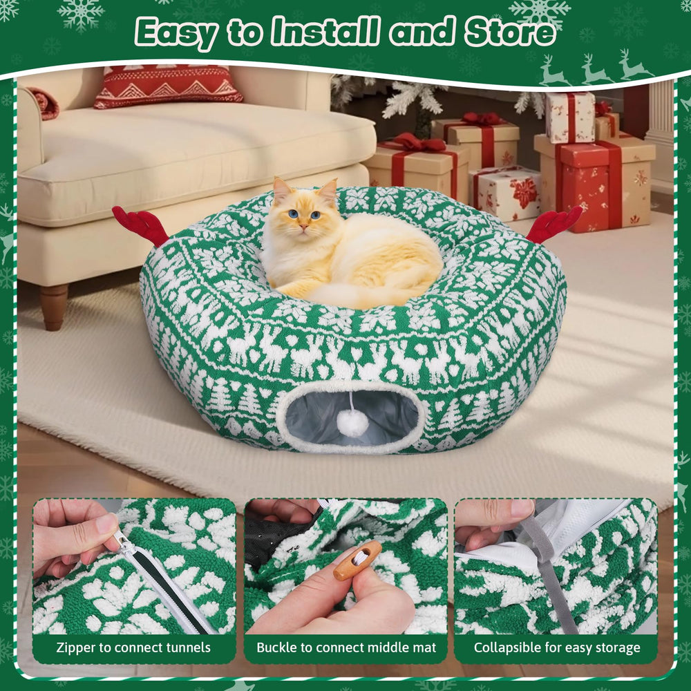 Petrendy Cat Tunnel dual exits encourage safe exploration and play.