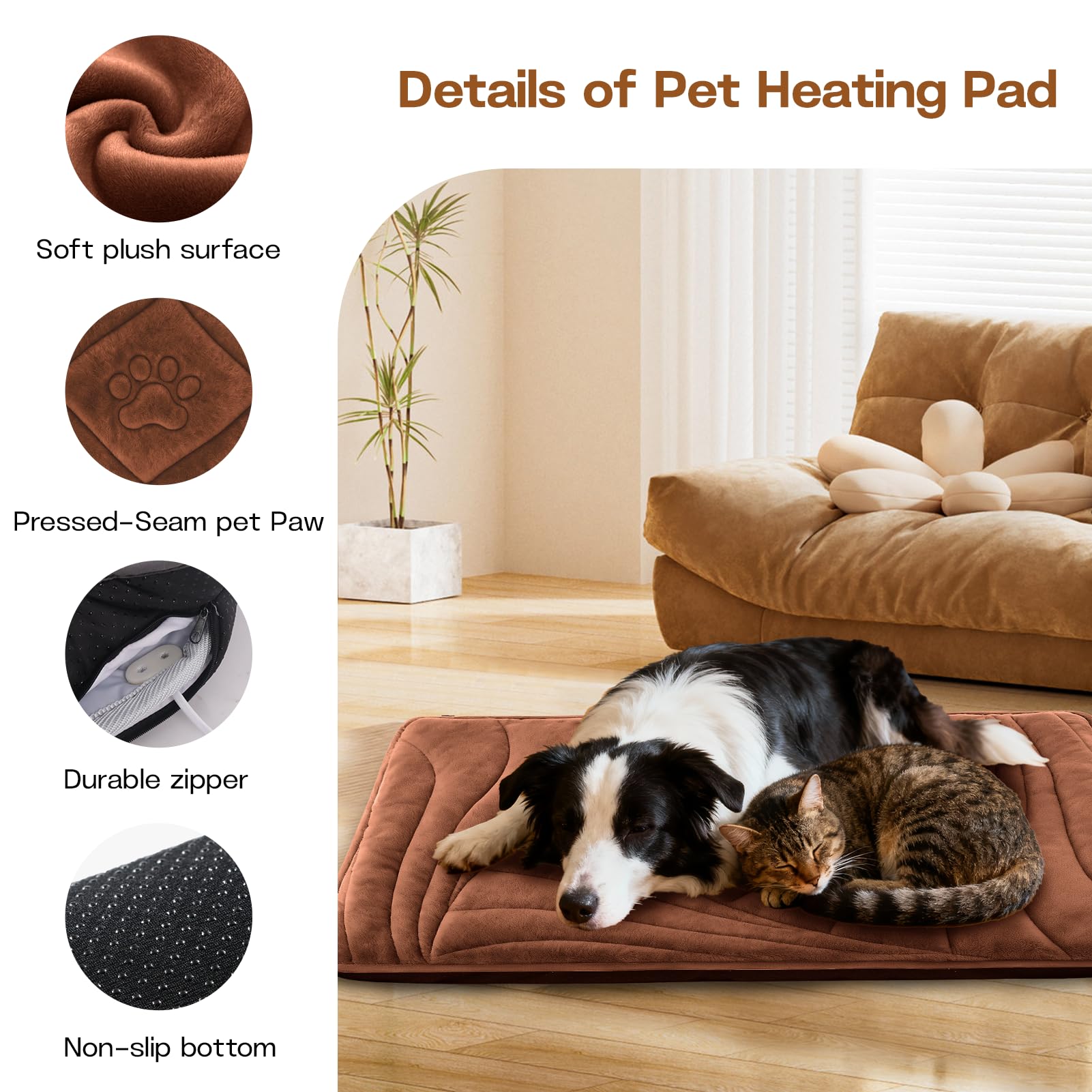 Petrendy soft plush surface provides a comforting resting place for pets.