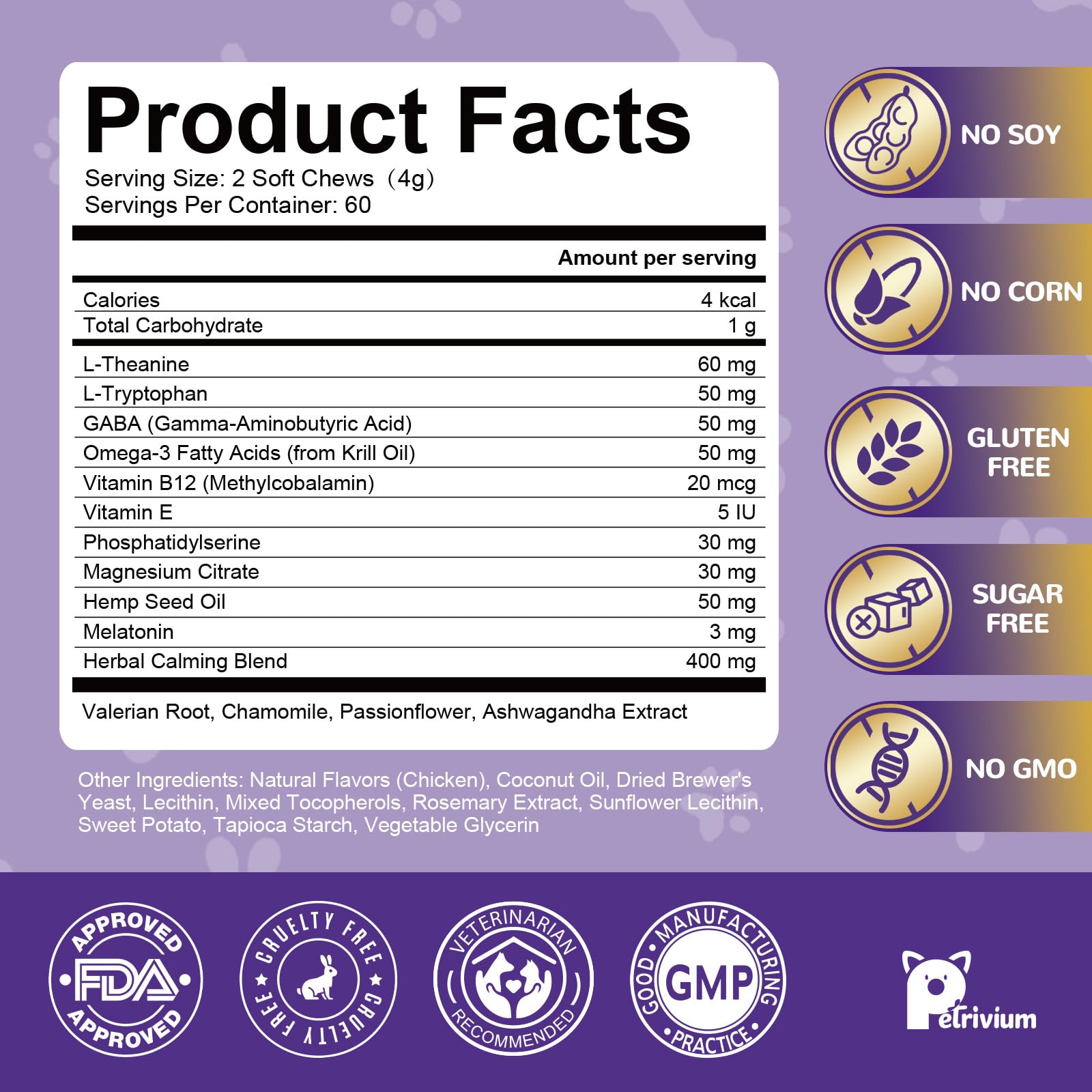 Petrivium dogs all-ages-breeds dosing demonstrates weight-based dosing.