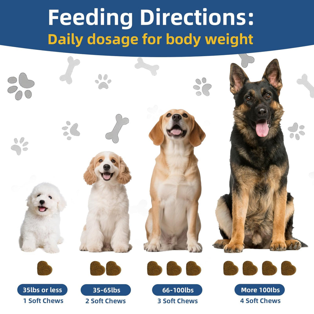 Petrivium Dogs Allergy Chews dog eating scene conveys tasty texture.