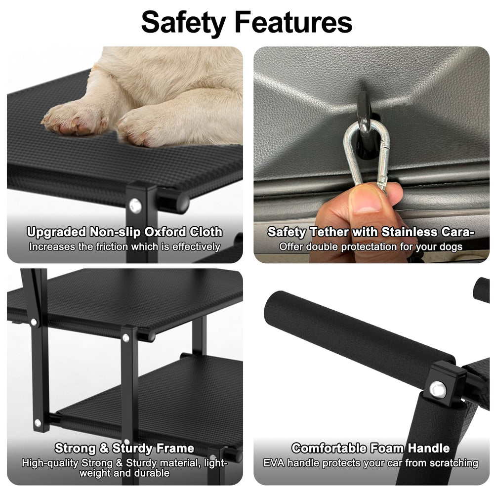 PetRuna adjustable height and length for perfect car access.