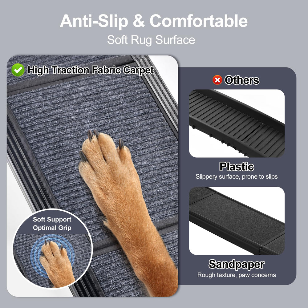 PetRuna dog ramp safety rope and buckles add security when used in vehicles