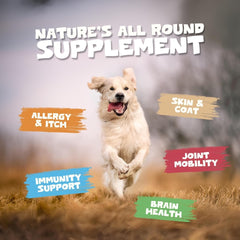 Pets Purest Salmon Oil skin-hydration supports healthy skin and barrier function.