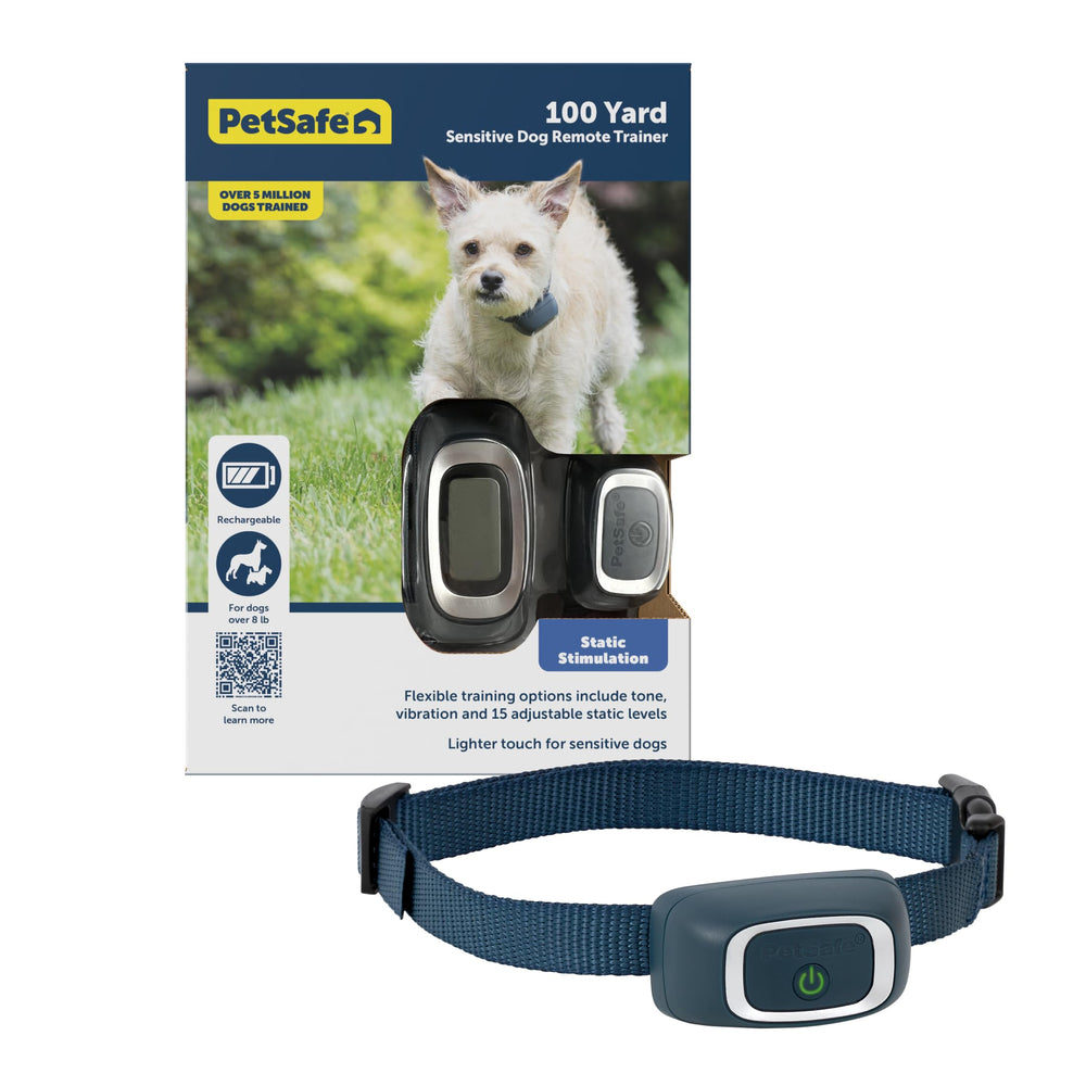 PetSafe 100 Yard Remote Trainer closeup highlights durable build for short-range training sessions.