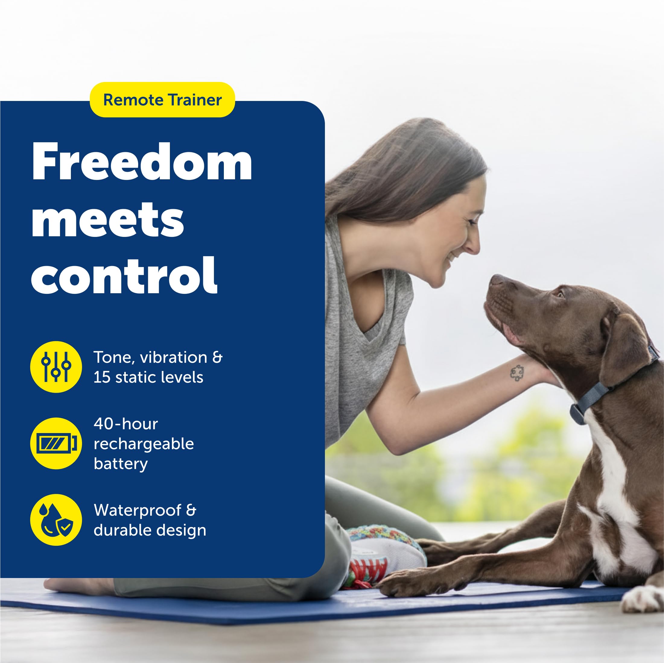 PetSafe remote trainer backlit display for day and night visibility