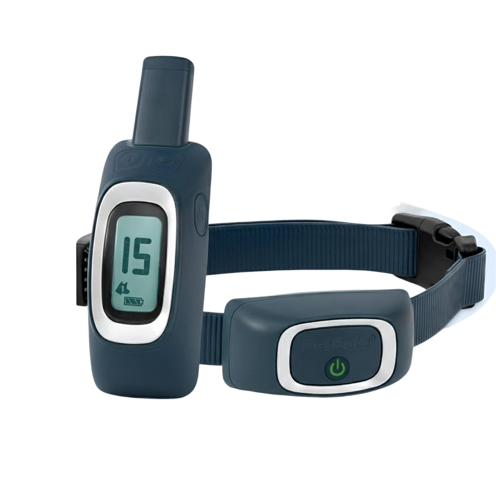 PetSafe 600-yard remote trainer shown in hand for on-the-go training control