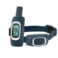 PetSafe 600-yard remote trainer shown in hand for on-the-go training control