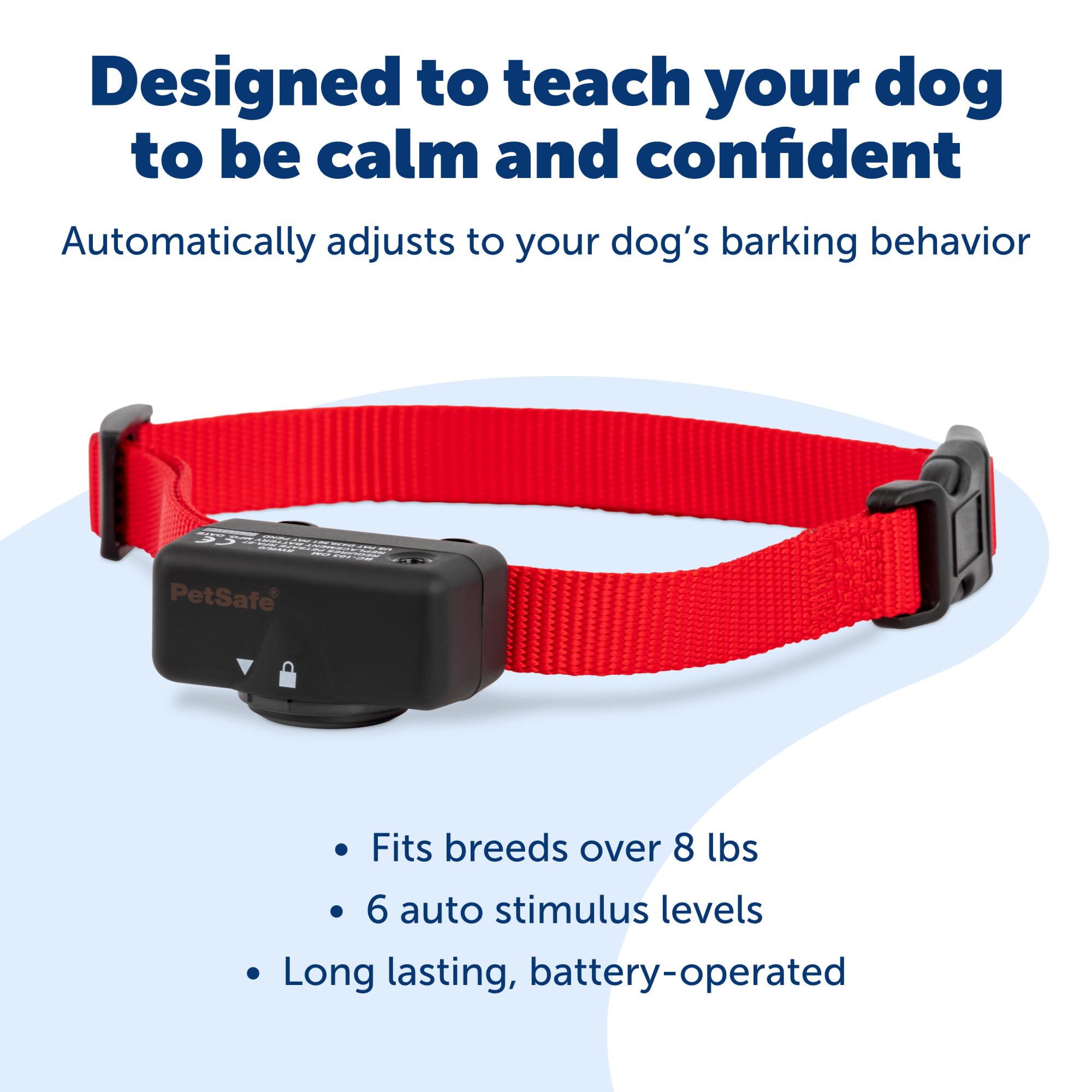 PetSafe Basic Bark Control Collar close-up battery compartment including RFA-67 battery