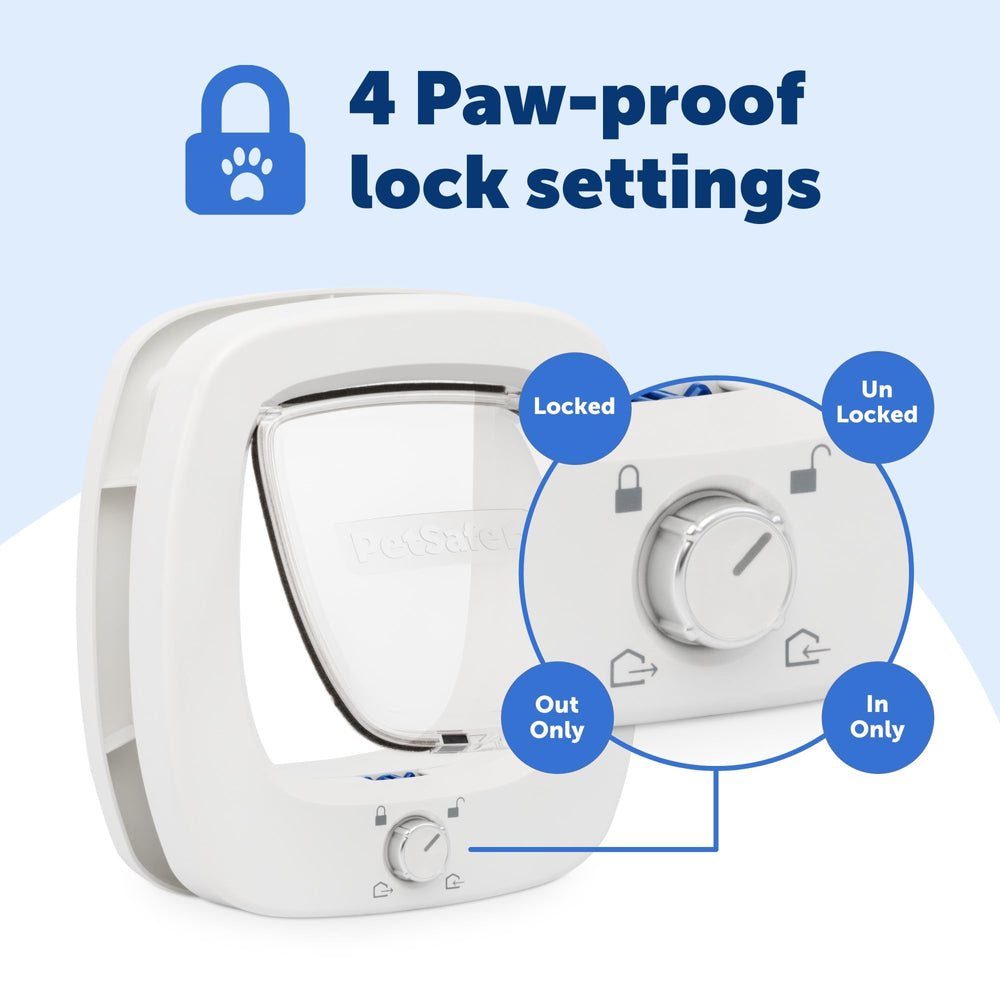PetSafe Big Cat Door soft-close flap reduces noise during pet passes.