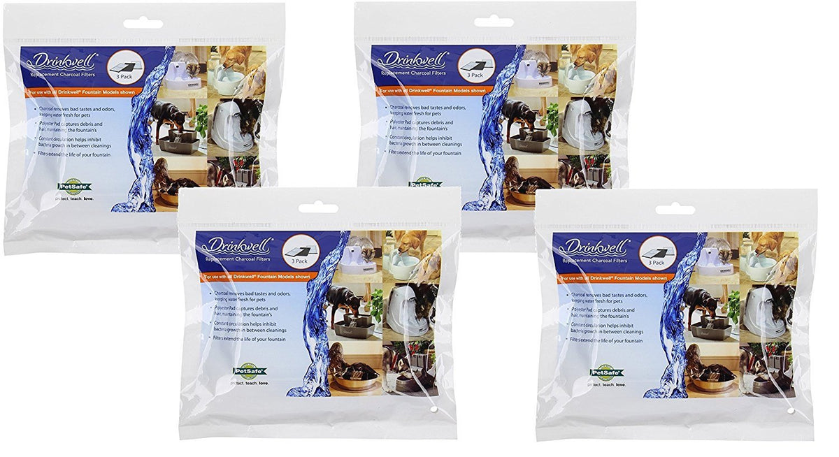 PetSafe Drinkwell carbon replacement filter 12-pack for cleaner fountain water