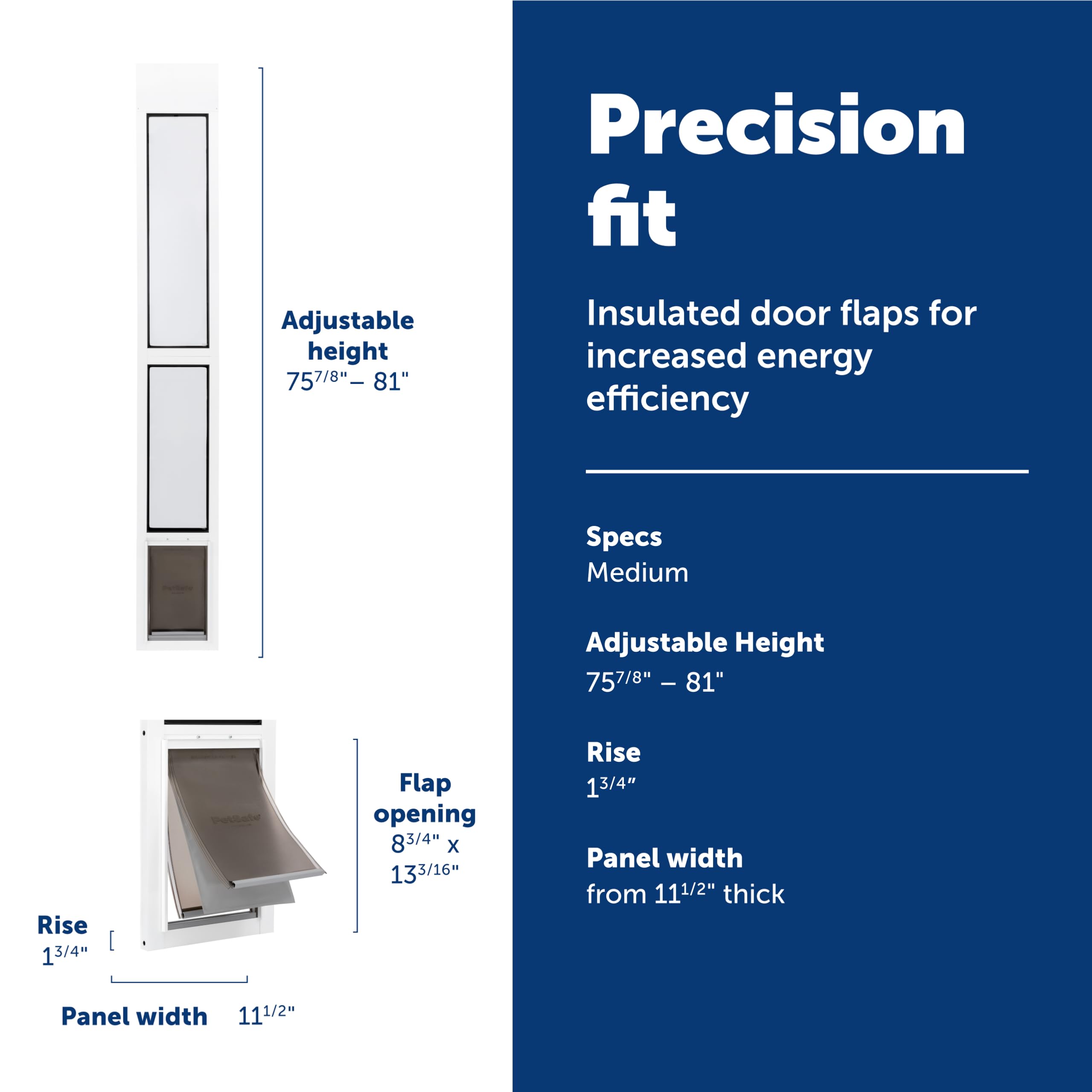 PetSafe Extreme Weather door magnetic seal closeup highlights efficient insulation