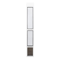 PetSafe Extreme Weather door track installation demonstrates easy renter-friendly setup