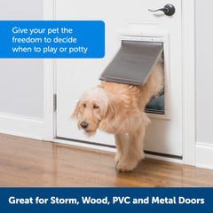 PetSafe Extreme Weather Door paintable frame blends with home decor.
