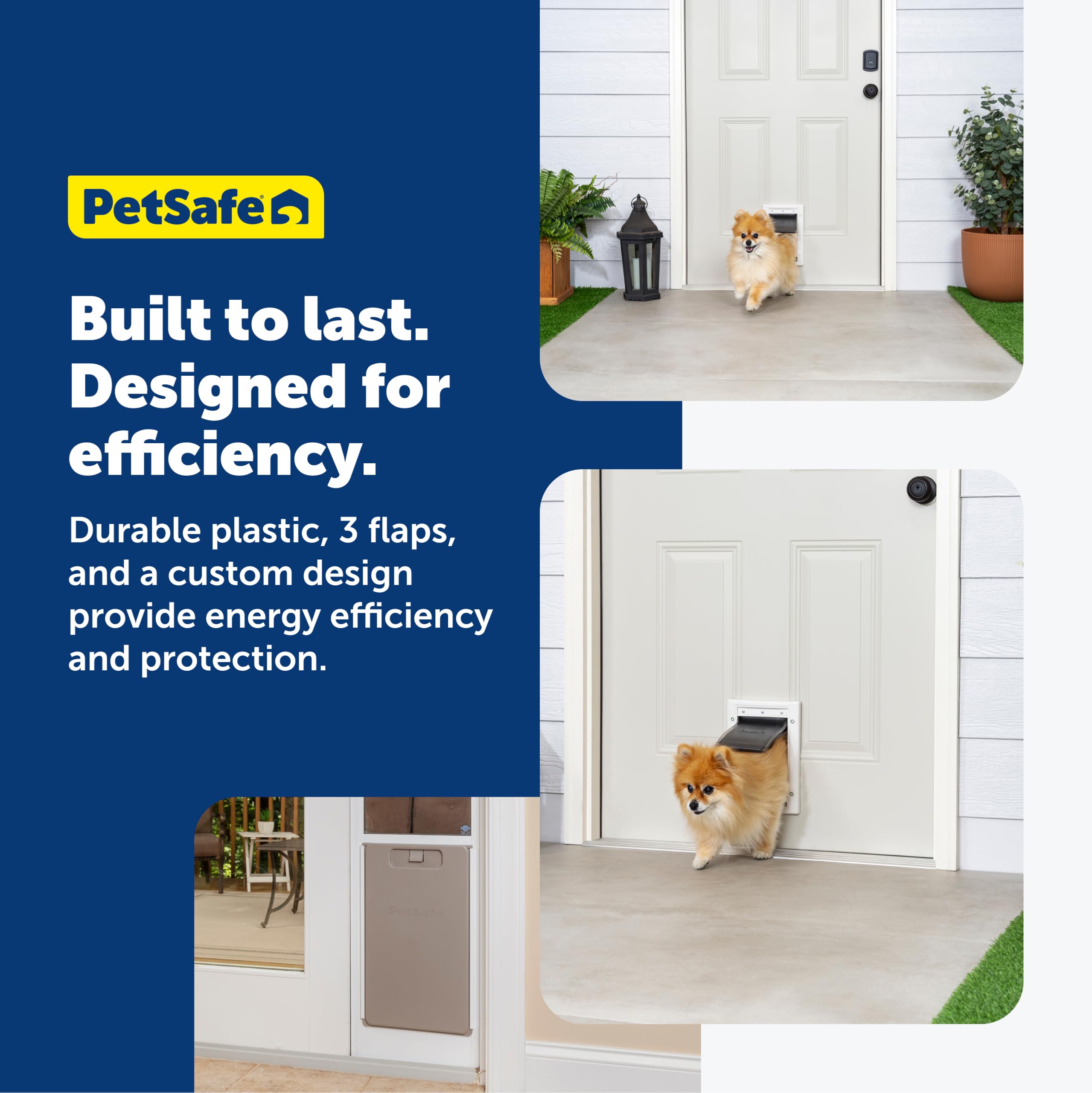 Installed in exterior door demonstrates easy DIY fitting for many homes