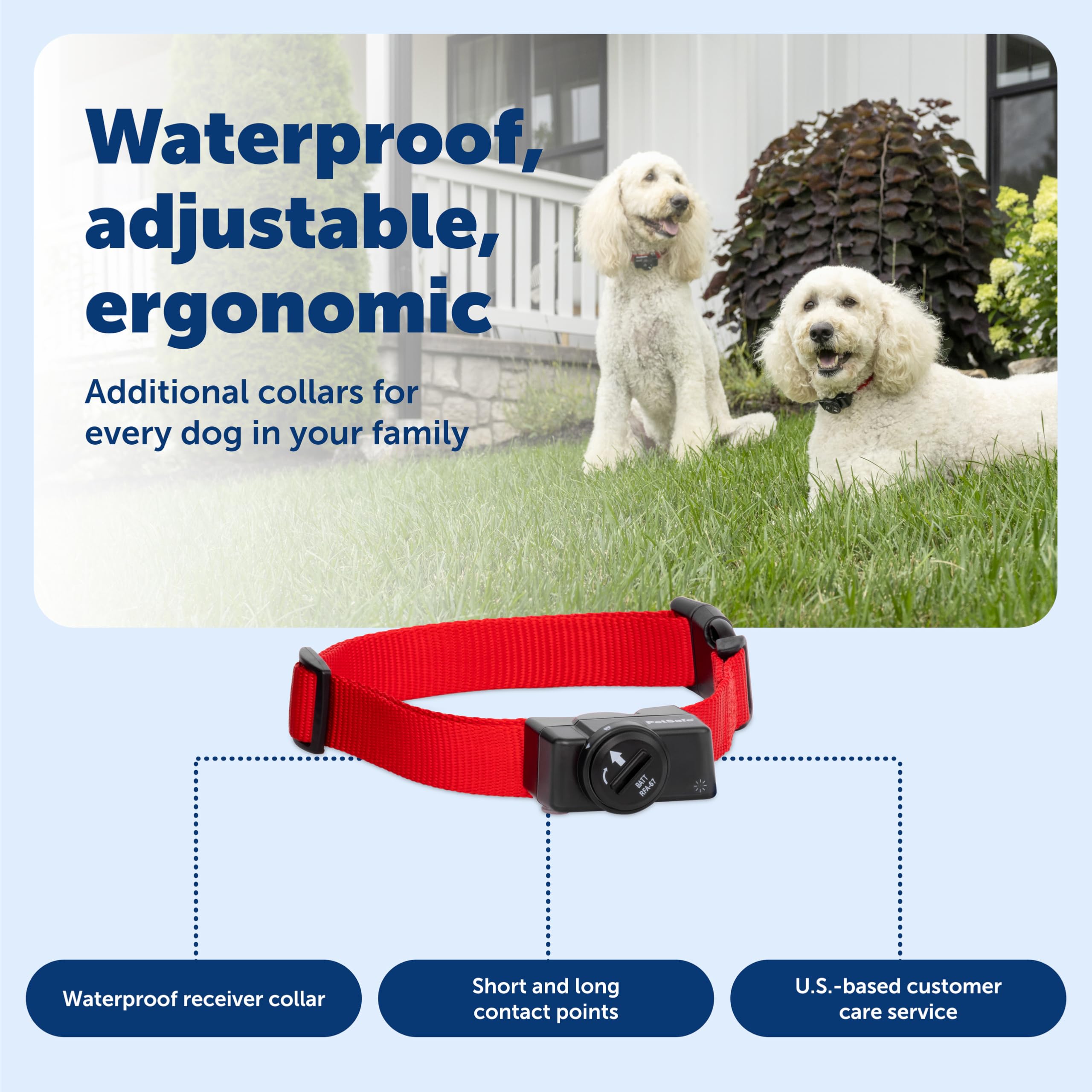 PetSafe adjustable five-level correction dial demonstrates tailored training options