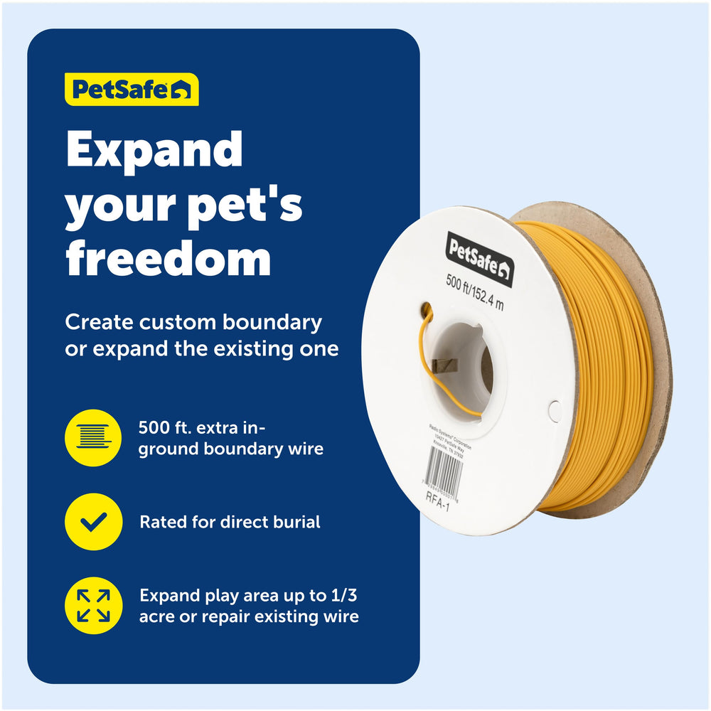 PetSafe gel-filled splice capsules improve waterproof connections for reliable performance.