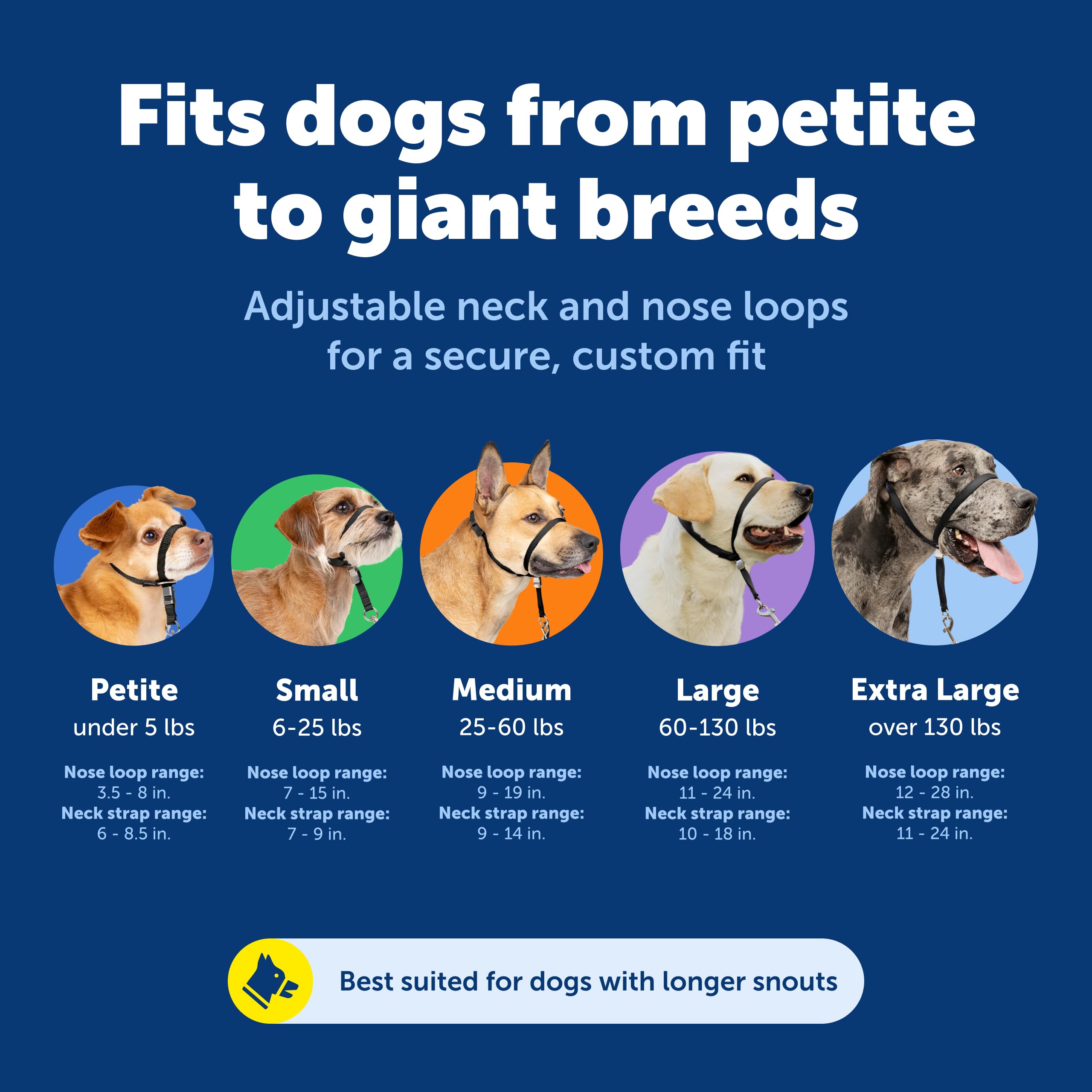 PetSafe Gentle Leader bucle nasal de neopreno aporta mayor suavidad y confort.