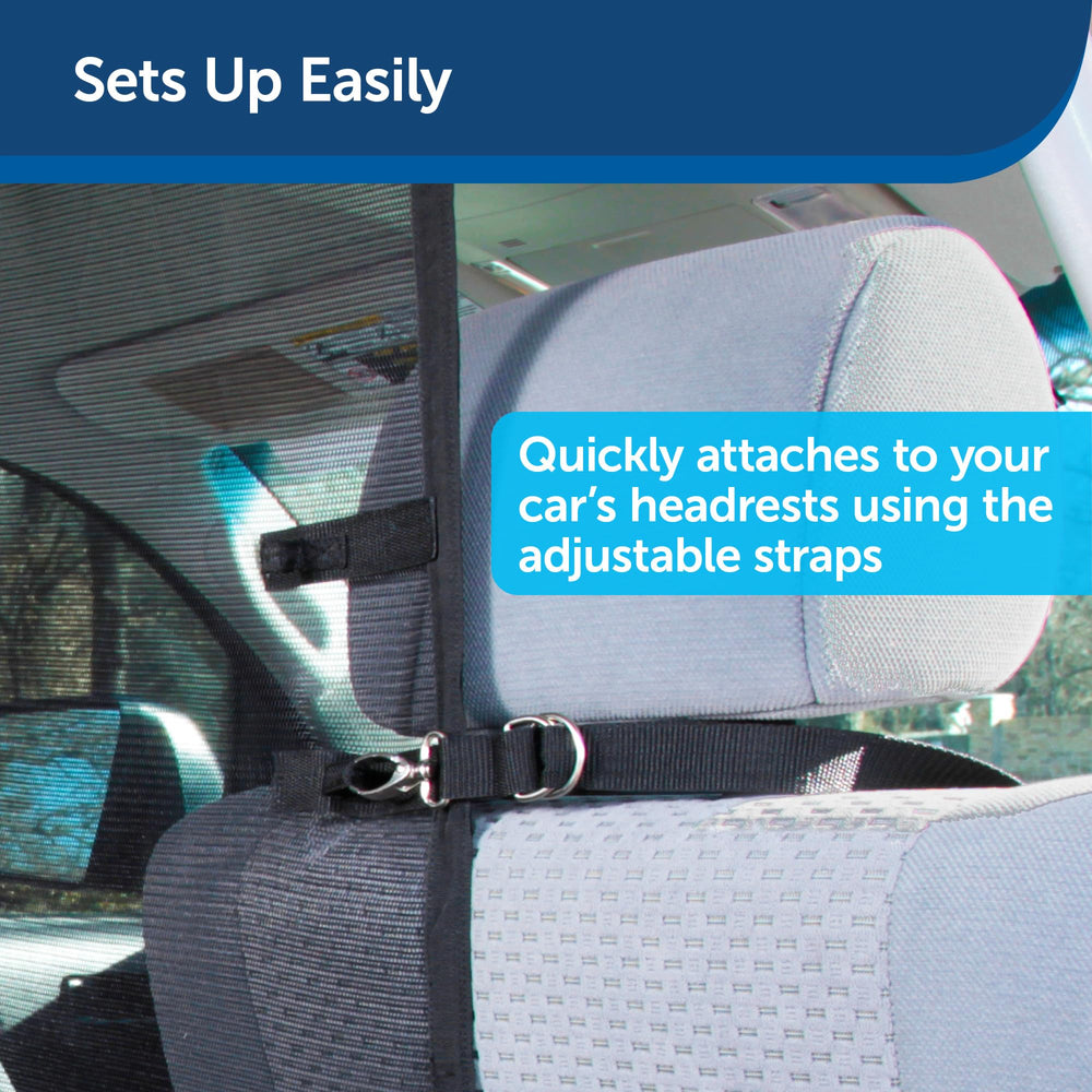 PetSafe Happy Ride adjustable straps allow easy, precise vehicle fitting.
