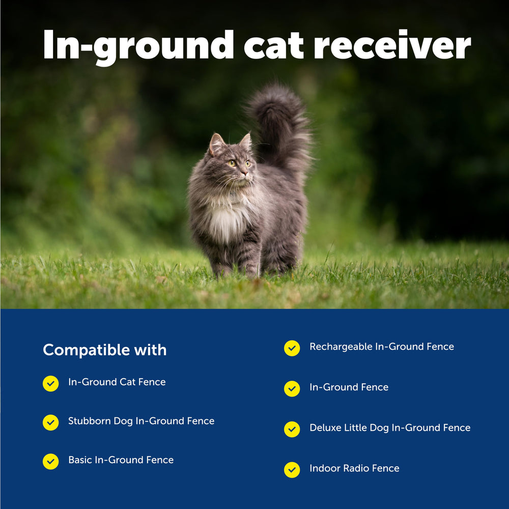 PetSafe boundary flags illustrate visual cues guiding boundary learning for cats.