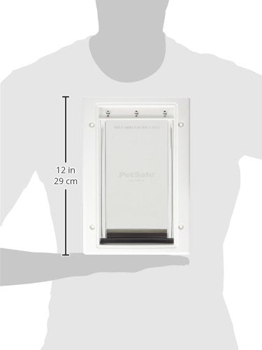PetSafe Plastic Pet Door for metal door install provides rust-free frame.