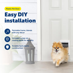 PetSafe Plastic Pet Door for PVC door install offers quick setup and access.