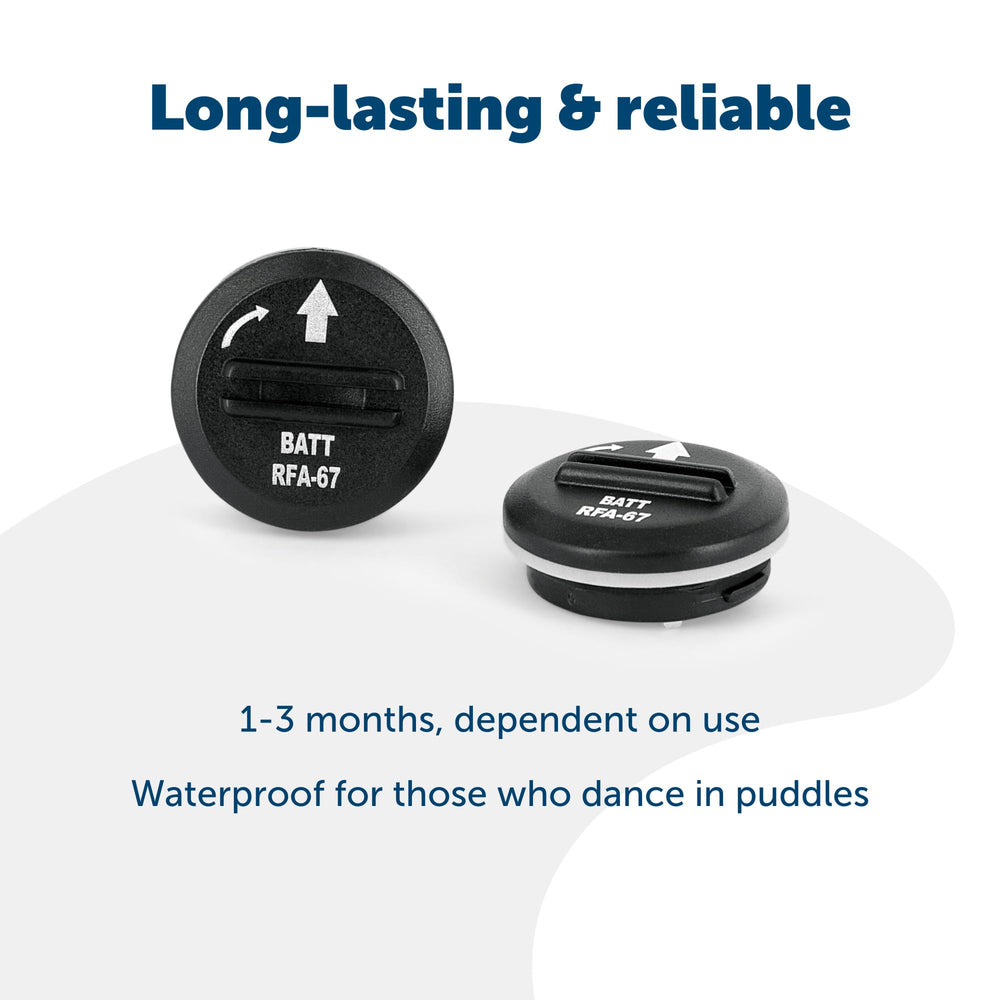 PetSafe RFA-67 battery installed in Stay & Play wireless collar.