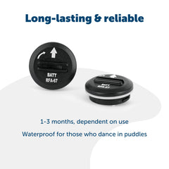 PetSafe RFA-67 battery installed in Stay & Play wireless collar.