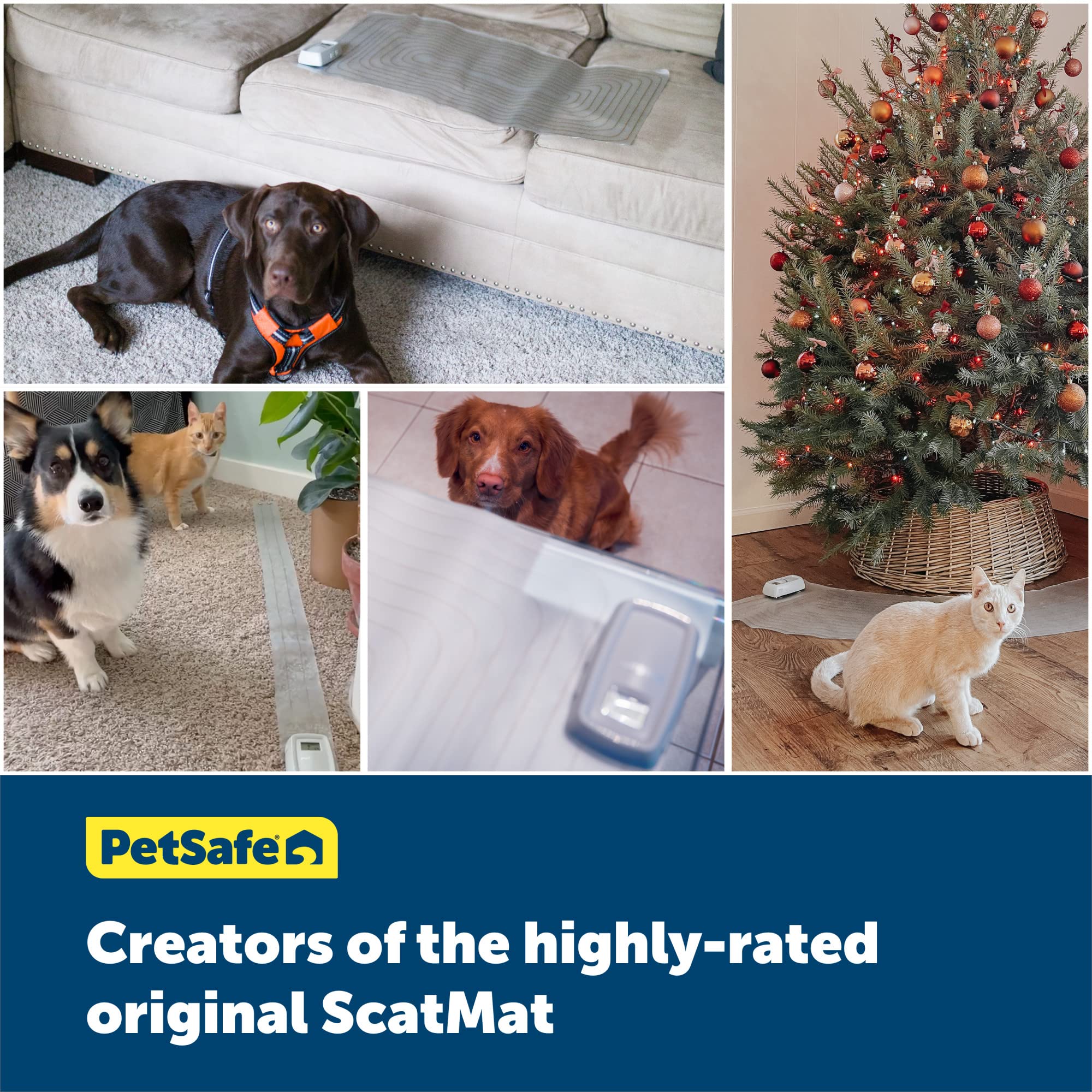 PetSafe ScatMat controller attached displays battery and correction level