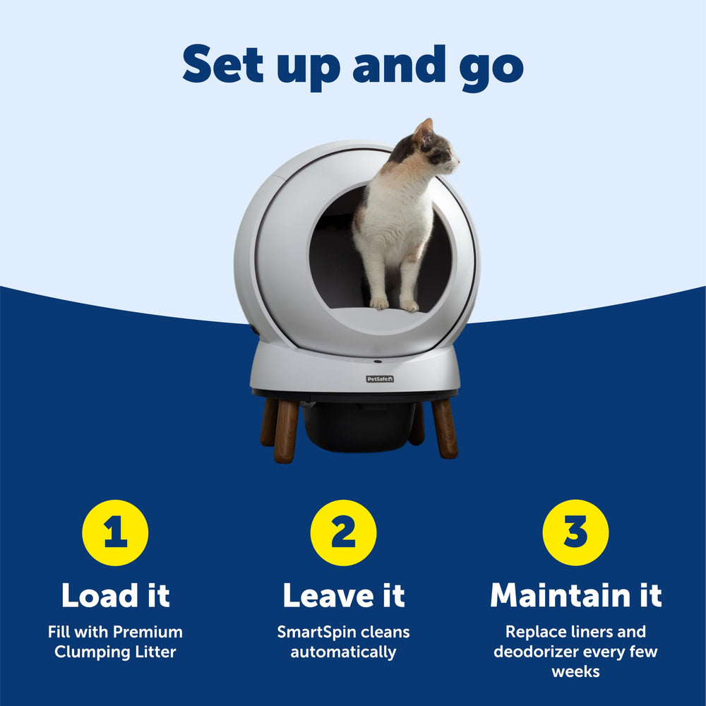 PetSafe ScoopSafe SmartSpin app dashboard shows weight and usage insights