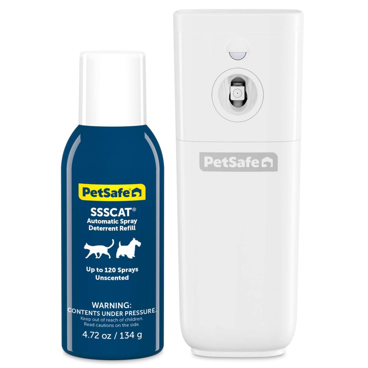 PetSafe SSSCAT front view shows compact, cordless boundary training device.
