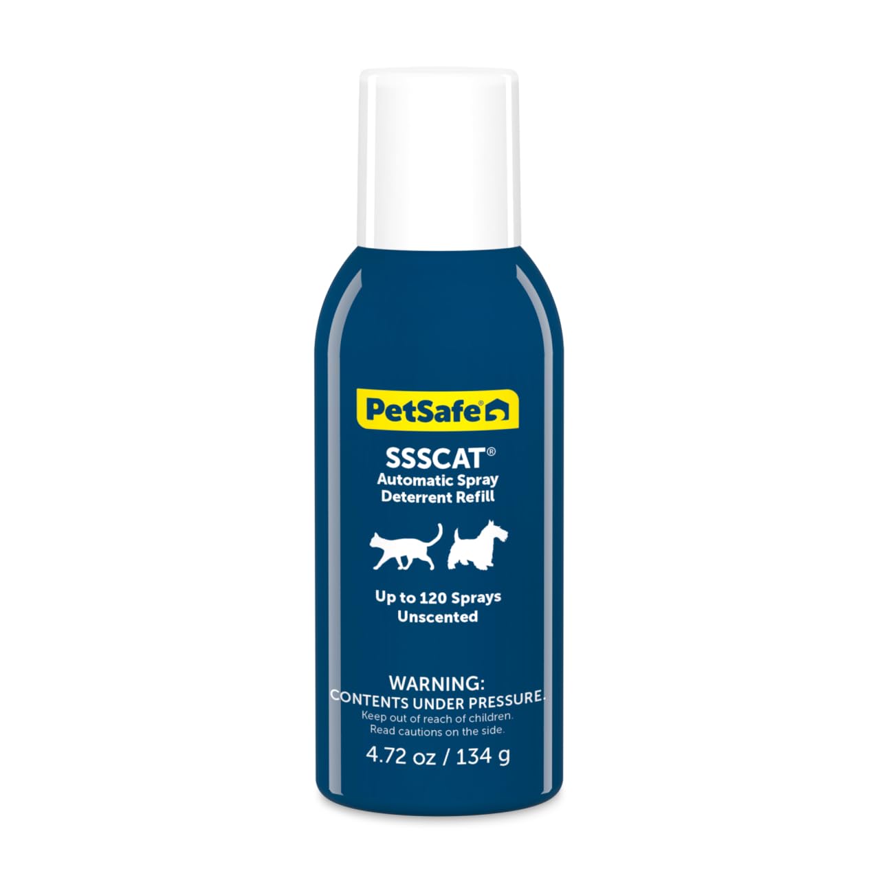 PetSafe SSSCAT unit in use deters pets from off-limits areas with a gentle, odorless burst.